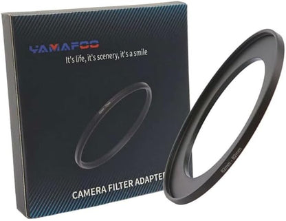 YAMAFOO 62mm to 82mm Step-Up Ring/Step Down Rings Filter Adapter for All Brands UV ND CPL Metal Ring Step-Up Rings Adapter Filter,Black (62-82)