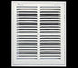 HVAC Premium 10 x 12 Duct Opening Steel Return Air Filter Grille, for 1-inch Filter, Removable Door, Flat Stamped HVAC Vent Cover Grille, Outer Dimensions 12.5 x 14.5