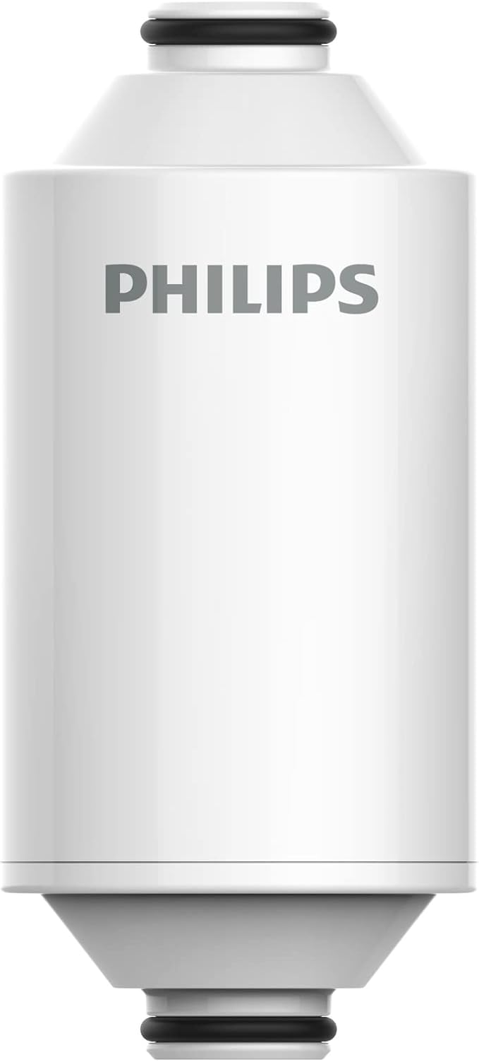 Philips Shower Filter Cartridge AWP175/37, for Philips Shower Filter AWP1775 Series, NSF Certified KDF Material Double Mesh Filtration, Reducing Chlorine/Impurities/Rust Sediments