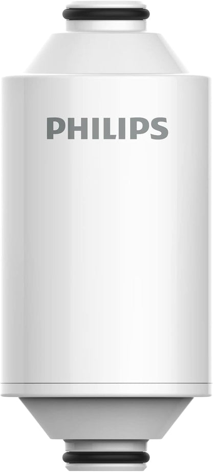 Philips Shower Filter Cartridge AWP175/37, for Philips Shower Filter AWP1775 Series, NSF Certified KDF Material Double Mesh Filtration, Reducing Chlorine/Impurities/Rust Sediments