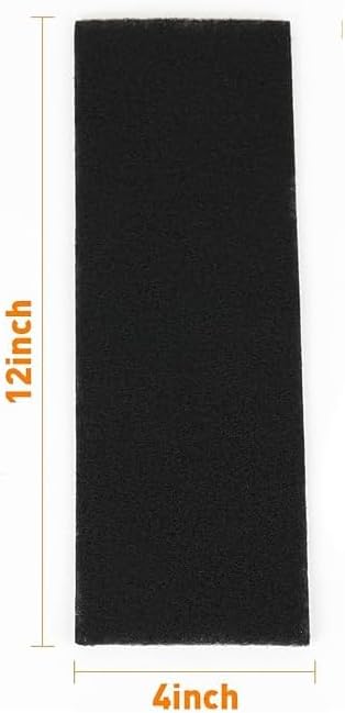 Nimiah Replacement Carbon Activated Pre-Filter Pads Fit Furnace Floor Register Vent – Fresh & Filtered Air for Indoor – Charcoal Air Filter Sheet – 4" x 12" – Black(Pack of 18)