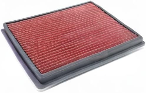 DNA Motoring AFPN-018-RD Clean Air Washable Drop In Panel Air Filter Enhance Engine Performance Power & Acceleration Improve [Compatible with 99-17 Chevy Suburban Silverado]