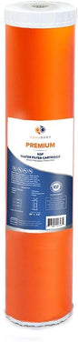Aquaboon 20x4.5" Whole House Water Filter Cartridge – Premium KDF Heavy Metal Removal – Fits DB20P Housings 1 Pack