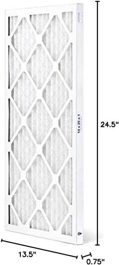 AIRX FILTERS WICKED CLEAN AIR. MERV 8 Rating, Pleated Air Filter Dust Series - Made in the USA - Box of 6-14x25x1