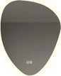 Irregular Bathroom Mirror with LED Lights, Wall Mounted Mirror with Touch Switch and Demister Pad, Drop Shape Decorative Mirror, 3 Colors Dimmable Lighting(A,15.7 * 23.6in/40 * 60cm)