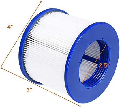 EDOSTORY Hot Tub Filter Replacement Cartridges, Fold White Filter Paper for Many Massage Pool Models Brand