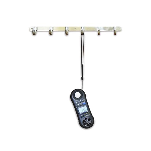 Air Velocity Meter with Temperature, Humidity & Lux Sensors (4 in 1 Anemometer) for Green Houses, AC & Ventilation Ductsby Model: LM-8010