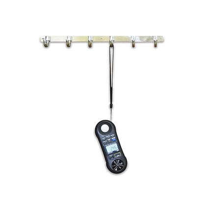Air Velocity Meter with Temperature, Humidity & Lux Sensors (4 in 1 Anemometer) for Green Houses, AC & Ventilation Ductsby Model: LM-8010