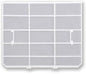 Air Conditioner Dustproof Filter Screen for Hisense Indoor Unit, Accessory for Hanging AC(30.2x25cm)