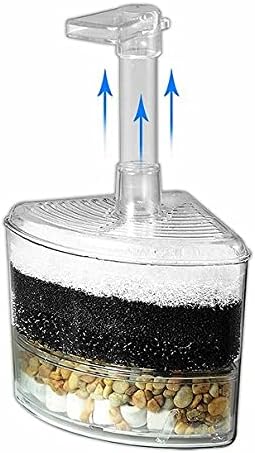 CNZ XY-2008 Corner Filter Air Driven Bio Sponge Up to 15 gallons, 4-Pack