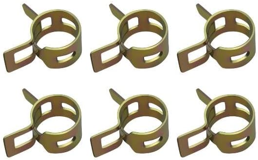 Strongthium Lawn Mower 1/4 Inch ID Inline Gas Fuel Filter 298090S Replacement for Briggs Stratton 298090 394358 1501729MA 4105 7024751YP 951-3013 x3 with Fuel Clamps x6