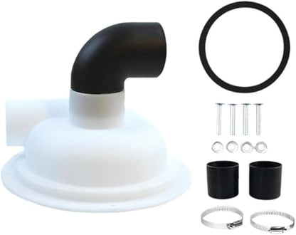 Cyclone Filter Woodworking Dust Collector with Elbow DIY Chipboard Cyclone Separator Lid Construction for Vacuum Cleaner