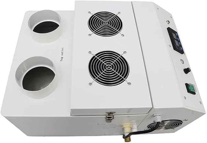 Industrial Ultrasonic Humidifier Cooler Sprayer 9kg/h Portable Continuous Cool Mist Maker Humidifier Commercial with Humidistat and Remote Sensor for Greenhouse Large Room