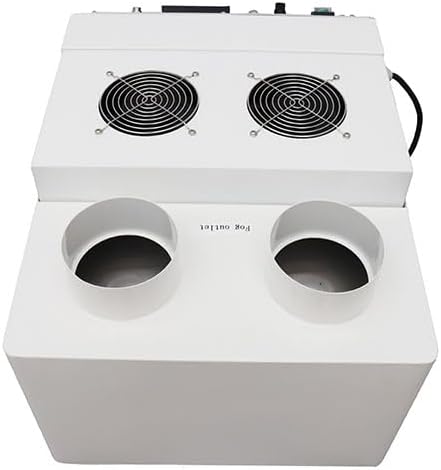 Commercial Ultrasonic Humidifier 12kg/h Portable Continuous Cool Mist Maker Industrial Humidifier with Humidistat and Remote Sensor for Greenhouse Large Room Two Mist Outlet