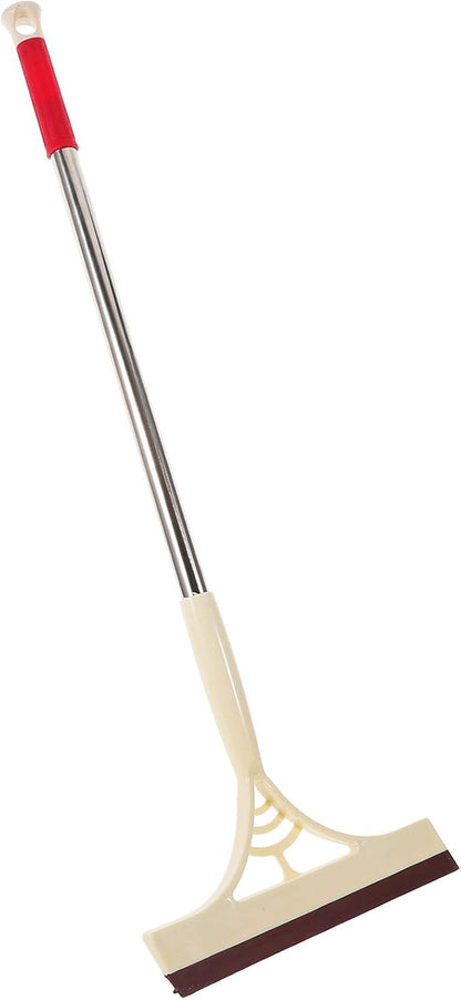 Toyvian Multifunction Window Washing Squeegee Scraper with Water-Resistant Blade, Dry and Wet Glass Cleaner Tool, Khaki, Suitable for Home Bathroom Kitchen Tile Shower Door Cleaning