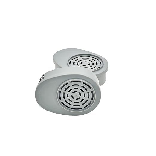 MSA 815355 Advantage Respirator Cartridge - Organic Vapor (GMA: OV), Quantity: 2 per pack, Chemical & Combination Air-Purifying Respirator Attachment, Long-Lasting Respiratory Protection