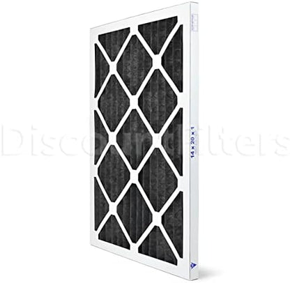 14x20x1 Air Filter AIRx ODOR MERV 7 Carbon Pleated Air Filter - Made in the USA - Box of 6