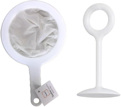 Kitchen Ultra-Fine Nylon Mesh Strainer I Filter Spoon Sieve For Soy Milk, Coffee, Milk, Yogurt, Juice, Enzymes, Honey, Wine, Rice Milk, Tofu brain