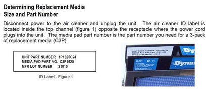 C3P2025 20 x 25 Air Filter (3 Pack) Replaces PMAC 3LP2025 CLP2025