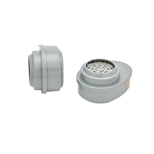 MSA 815368 Advantage Respirator Cartridge - Chlorine/Mercury Vapor/P100 (Mersorb), Quantity: 2 per pack, Chemical & Combination Air-Purifying Respirator Attachment, Long-Lasting Respiratory Protection