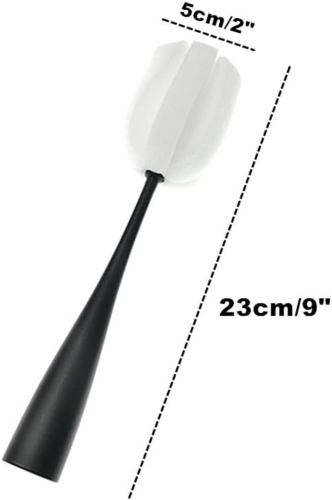 Long Handle Cup Bottle Cleaning Brush Sponge Pot Cleaner Scourer Washer(2pcs)