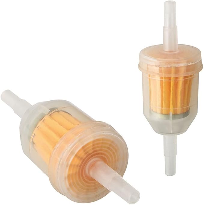 Inline Plastic Fuel Filters Set 10 Pieces For Lawn Garden Equipment And Gas Powered Engines, 6mm/8mm Compatibility