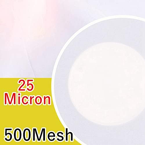 Fine Filter Mesh Nylon Fabric, Recycling Screens for Kitchen Filtration Food Wine 80-500 Mesh(500mesh 25micron,1x10 meter)