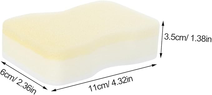 15pcs Reusable Dry Cleaning Sponge for Lamp Shade Cleaner Sponges for Soot and Pet Hair for Curtains and Artworks White Small Waist Design
