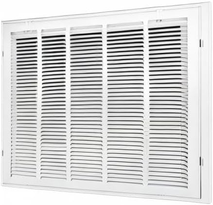 Venti Air 25" X 20" Steel Return Air Filter Grille - Removable Face/Door for 1 inch Filters - HVAC Duct Cover Grill (2-3 Business Day Delivery) [Outer Dimension: 27.5"W X 22.5" H]