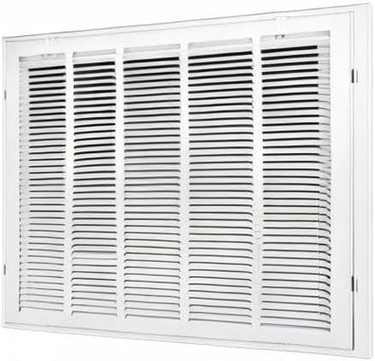 Venti Air 25" X 20" Steel Return Air Filter Grille - Removable Face/Door for 1 inch Filters - HVAC Duct Cover Grill (2-3 Business Day Delivery) [Outer Dimension: 27.5"W X 22.5" H]