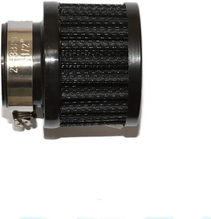 25mm Air Intake Filter 1" Inlet Dia Air Intake Cone Universal Filter Parts with Adjustable Clamp (Black)