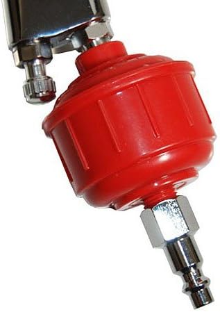 TCP Global 2-Pack Mini Spray Gun Filters with 1/4" Threads for Paint Sprayers and Air Tools - Inline Air/Water Filter