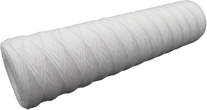 IPW Industries Inc. 50 Micron String Wound Water Filter for Universal Whole House Replacement Cartridge Sediment Filters for Well Water 10" x 2.5" - 6 Pack