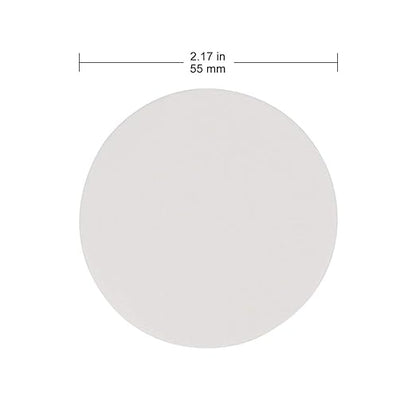 Labasics Qualitative Filter Paper Circles, 55 mm Diameter Cellulose Filter Paper with 15-20 Micron Particle Retention Medium Filtration Speed, Pack of 100