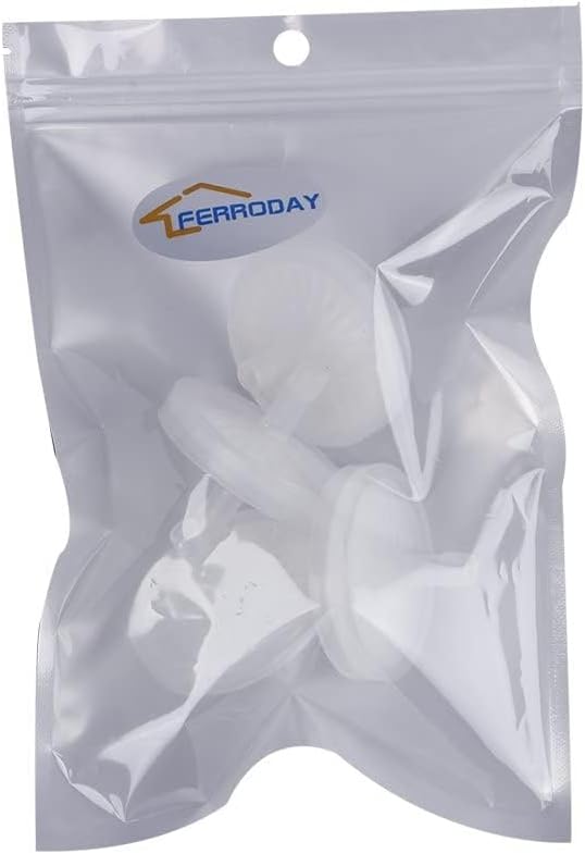 FERRODAY 5/16 Barbed Air Line Filter [4 PCS]- Sanitary Air Filter Air Line Fittings for Beer Brew Keg Air Filter for Homebrew White Air Filter for Fish Tank Translucent Plastic Gas Line Fitting