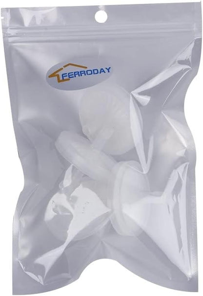 FERRODAY 5/16 Barbed Air Line Filter [4 PCS]- Sanitary Air Filter Air Line Fittings for Beer Brew Keg Air Filter for Homebrew White Air Filter for Fish Tank Translucent Plastic Gas Line Fitting