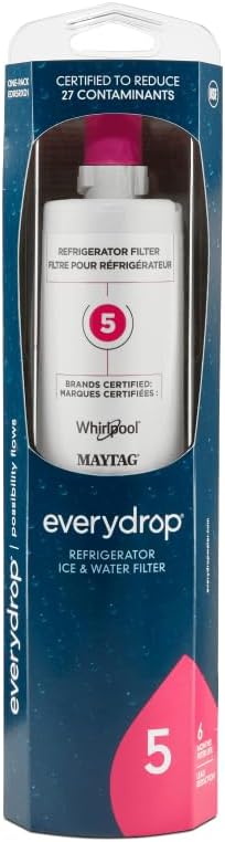everydrop® by Whirlpool Ice and Water Refrigerator Filter 5, EDR5RXD1, Single-Pack