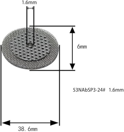 4PCS TIG Welding Nozzle Screen Filters, Industrial Welding Accessories Stainless Steel Protective Component Welding Nozzle Mesh For Metalworking And Soldering Equipment(1.6mm)