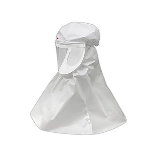 3M 00051131172500 Versaflo S-403L-20 Economy Hood for S-Series and V-Series PAPR and Supplied Air Systems, White (Pack of 20)
