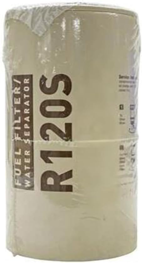 Filter Cartridge R120S - 2 Micron Spin-On Fuel/Water Separator Replacement Element Fits Racor 4120/6120 Series