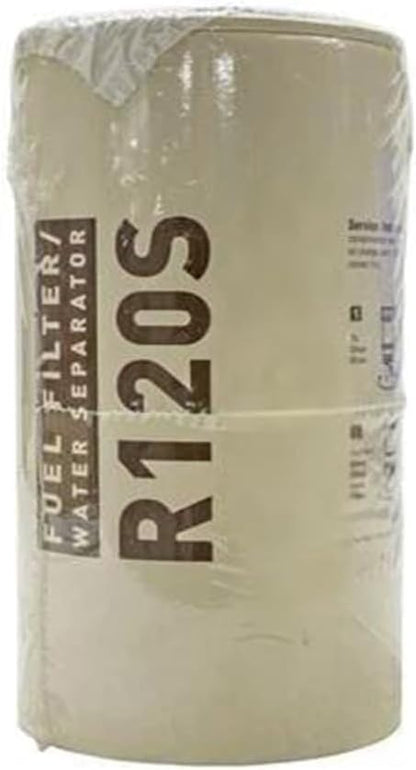 Filter Cartridge R120S - 2 Micron Spin-On Fuel/Water Separator Replacement Element Fits Racor 4120/6120 Series