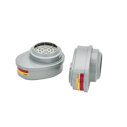 MSA 815364 Advantage Respirator Cartridge - Organic Vapor/Acid Gas/P100 (GMC: OV, CL, SD, CD, HC, HS), Quantity: 2 per Pack, Chemical & Combination Air-Purifying Respirator Filter