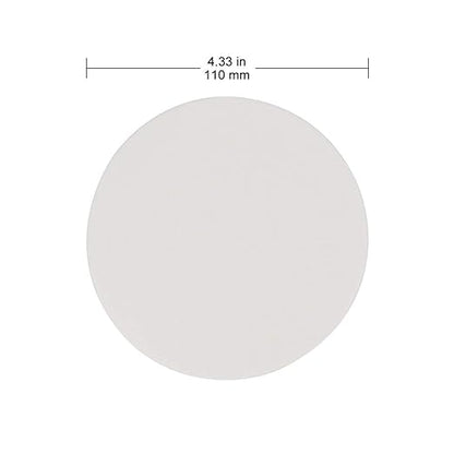 Labasics Qualitative Filter Paper Circles, 110 mm Diameter Cellulose Filter Paper with 15-20 Micron Particle Retention Medium Filtration Speed, Pack of 100