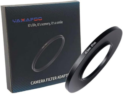 YAMAFOO 40.5mm to 67mm Step-Up Ring/Step Down Rings Filter Adapter for All Brands UV ND CPL Metal Ring Step-Up Rings Adapter Filter,Black (40.5-67)