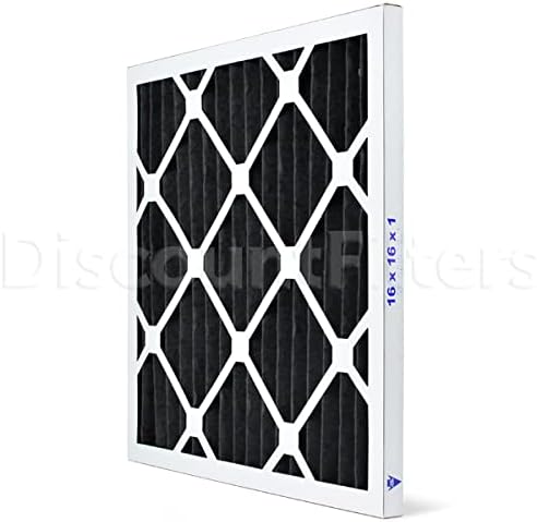 AIRx ODOR 16x16x1 MERV 7 Carbon Pleated Air Filter - Made in the USA - Box of 6