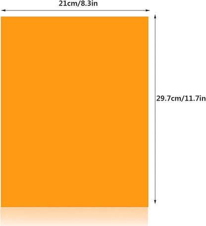 Lystaii 9pcs Gel Light Filter Color Correction Colored Overlays Transparent Color Film Lighting Gel Filter Plastic Sheets Correction 11.7 by 8.3 Inches for Film, Video, Photo, Stage (Orange)