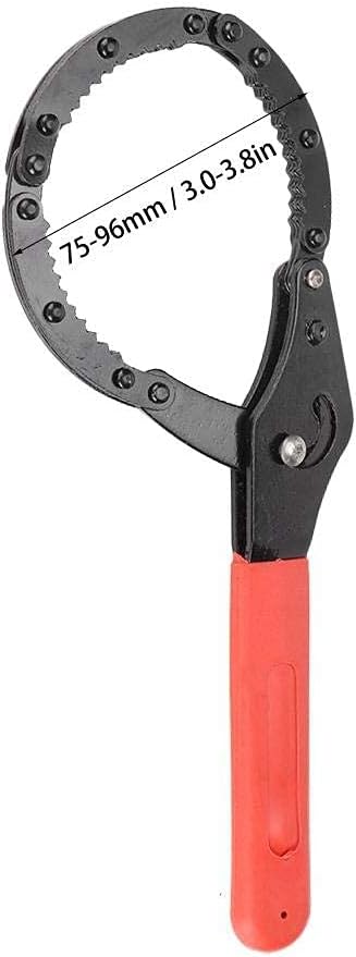 Aramox Oil Filter Wrench, 75-96mm, TPR Handle, ABS Material, Stainless Steel