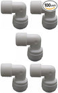 YZM Quick Connect fittings RO Water Filters (5pack, Elbow, 3/8" Male x 3/8" OD tube)