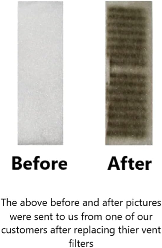 NORTHWEST ENTERPRISES Vent Filters, 24 Floor Vent Register Filters - 4"x12", 90 Day Filtration.