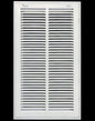 HVAC Premium 10 x 18 Duct Opening Steel Return Air Filter Grille, for 1-inch Filter, Removable Door, Flat Stamped HVAC Vent Cover Grille, Outer Dimensions 12.5 x 20.5